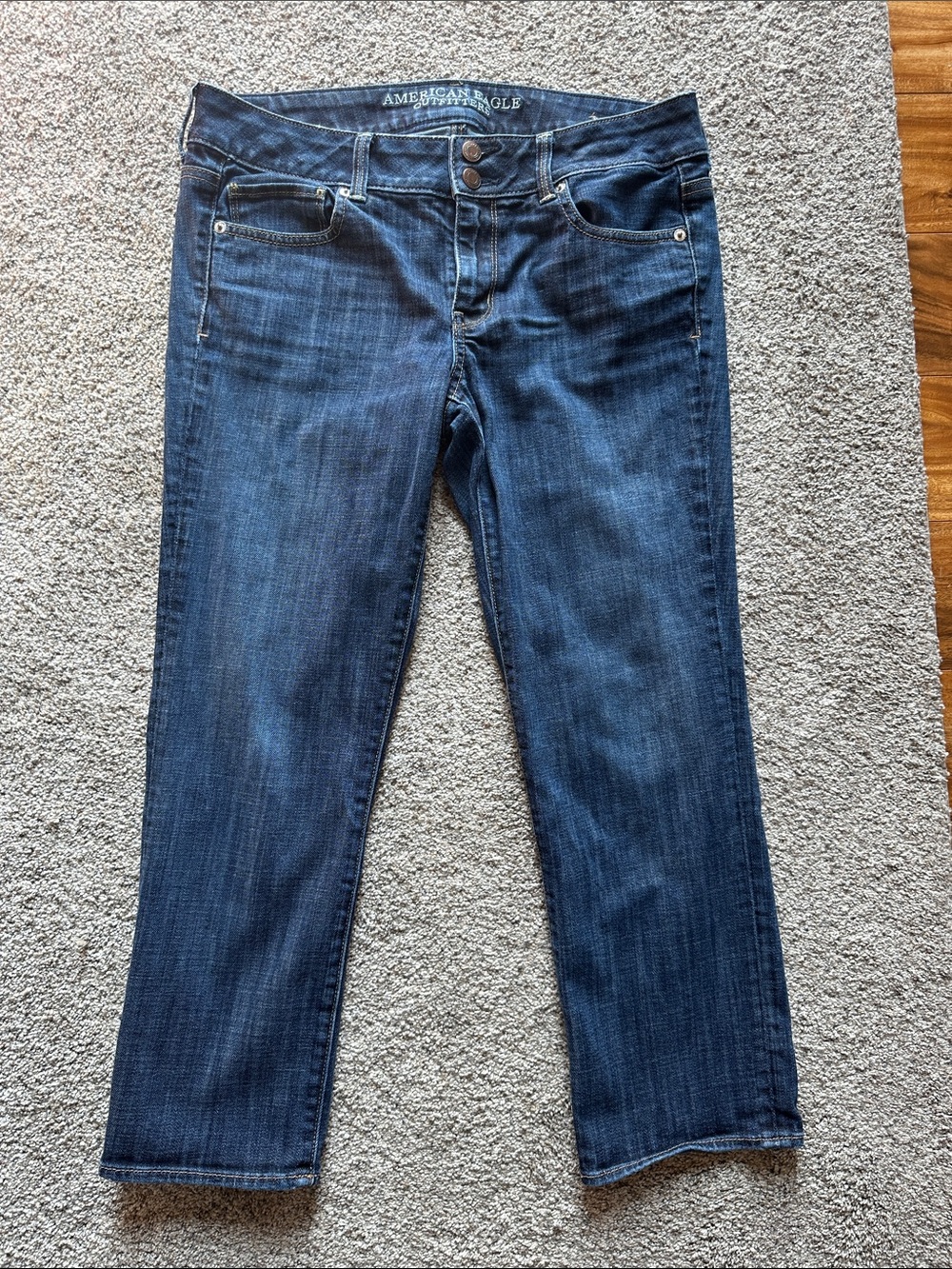 American Eagle Outfitters Women's Indigo Straight-Leg Jeans